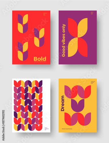 Modern Abstract Geometric Background Template for Posters, Flyers, Brochures, and Business Presentations
