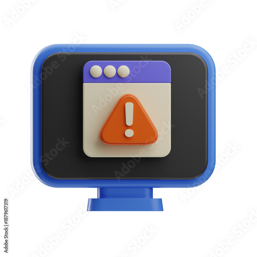 Computer Security Warning Icon