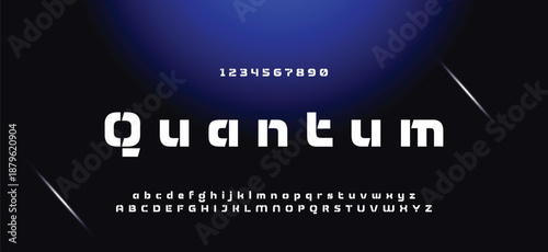 Abstract minimal future alphabet fonts. simple typography sport future creative font . vector illustrator