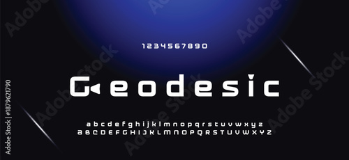 Abstract minimal future alphabet fonts. simple typography sport future creative font . vector illustrator