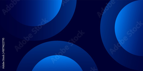 Modern blue geometric background. Dynamic shapes composition art