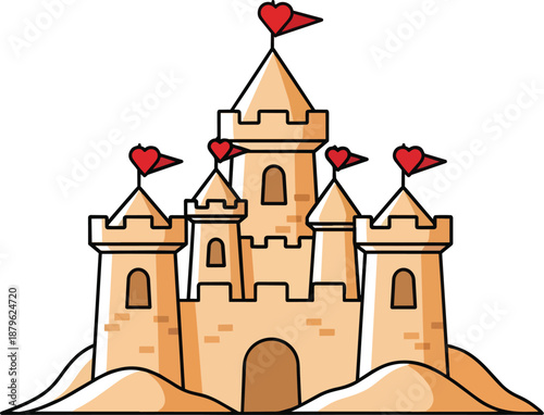 Red Heart Caught in Fishing Net.