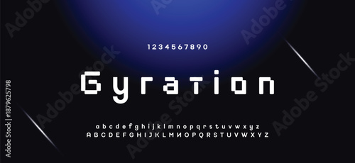Abstract minimal future alphabet fonts. simple typography sport future creative font . vector illustrator