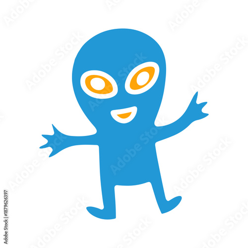 Cute Alien Monster Space