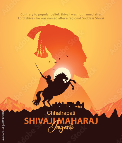 19th February Happy Shivaji jayanti. abstract vector illustration design