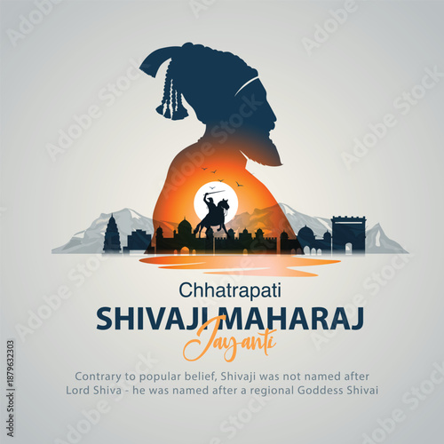 19th February Happy Shivaji jayanti. abstract vector illustration design