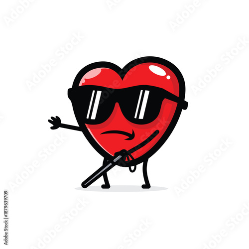 blind love walking groping cartoon