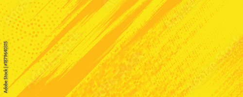 Modern Retro comic yellow background raster gradient halftone stock vector sports