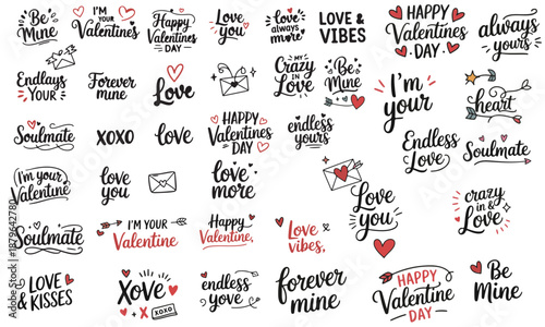Valentines Quotes bundle ,February Love Month 
Romantic Vibes and Valentine Sayings
