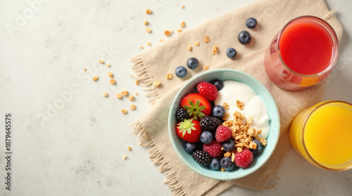 Vibrant Colors And Clean Food Styling On A Neutral Background.