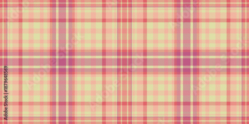 Random seamless texture background, installing vector check tartan. Window fabric pattern plaid textile in light and orange colors.