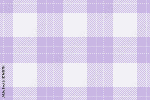 Anniversary texture plaid background, domestic vector seamless fabric. Ragged check pattern tartan textile in light and white colors.