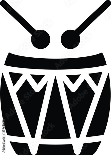 s o tom e pr ncipe independence drum silhouette vector illustration on transparent background