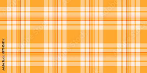 Mature plaid pattern textile, mustard texture tartan seamless. Bathroom fabric background check vector in orange and light colors.
