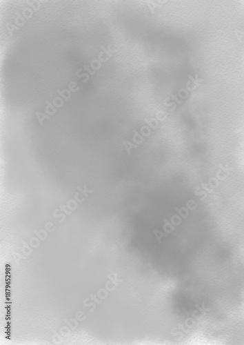 Abstract Watercolor Background in Grey for Elegant Wedding Invitation in Gold Lettering