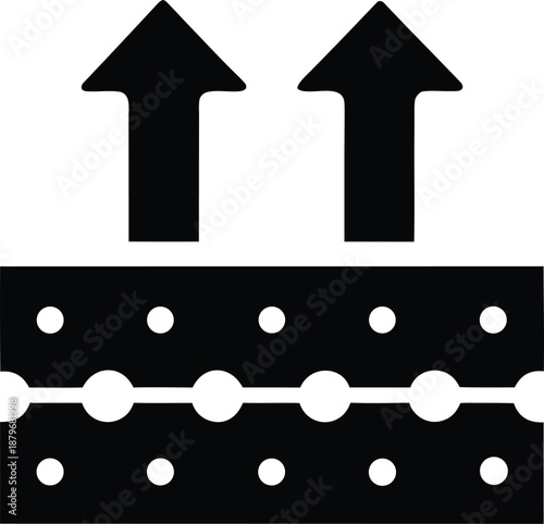 aerogel block silhouette vector illustration on transparent background