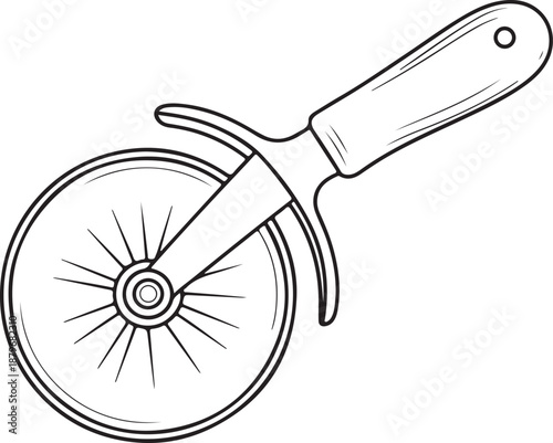 Food Preparation Utensil Simple Vector Cutter