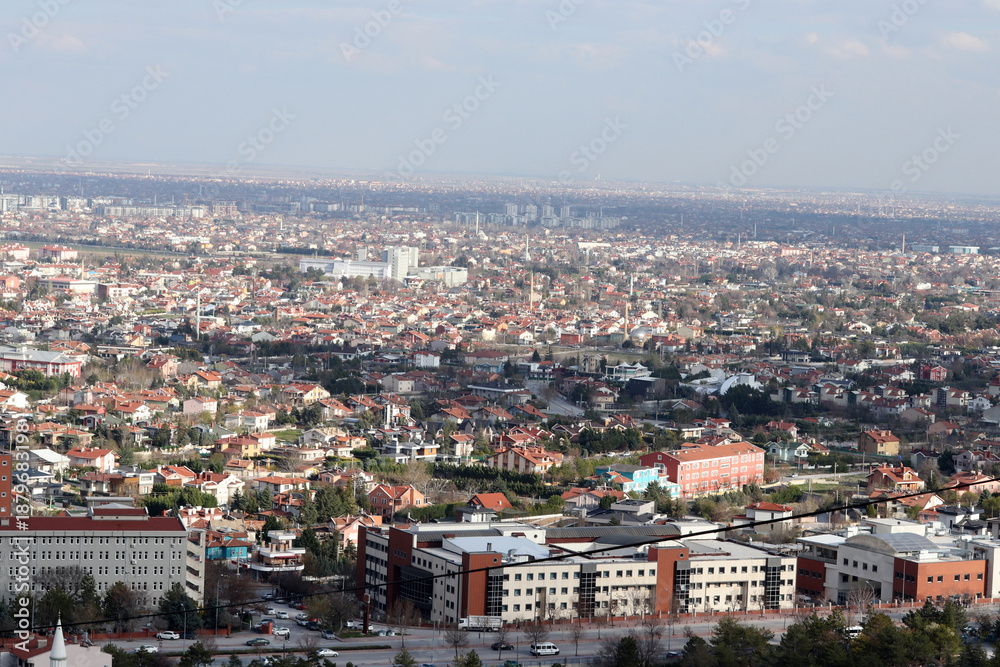 Obraz premium A view of the city of Konya, Turkey.