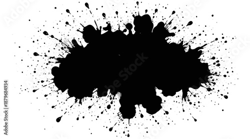 A simple black silhouette with no discernible features or colors,