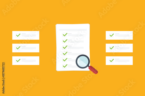 Document inspection or assessment evaluation, contract review, analysis, inspection of agreement contract, compliance verification.	