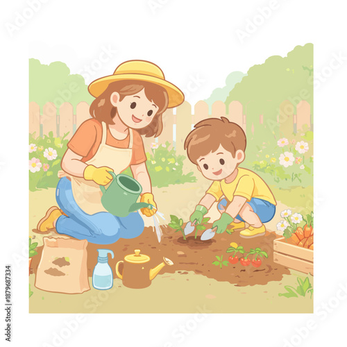 Parent and Child Gardening