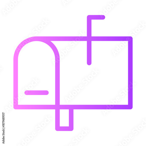mailbox gradient icon