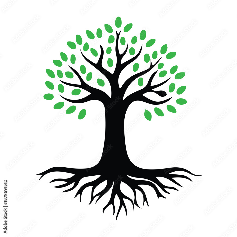 Fototapeta premium vector tree silhouette