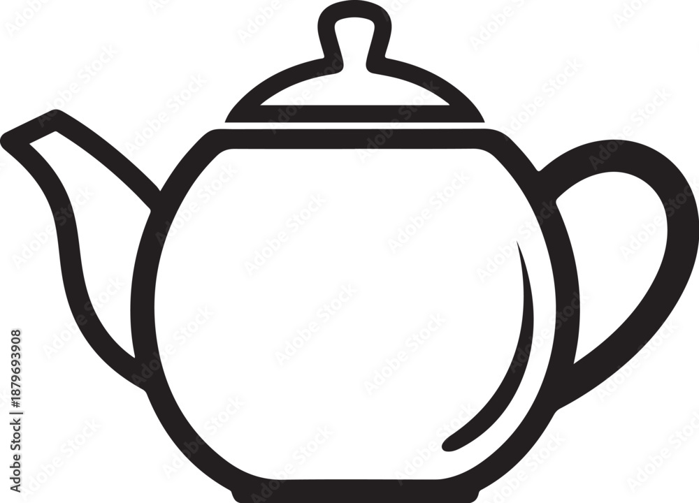 Obraz premium Teapot Kettle Vector Bundle