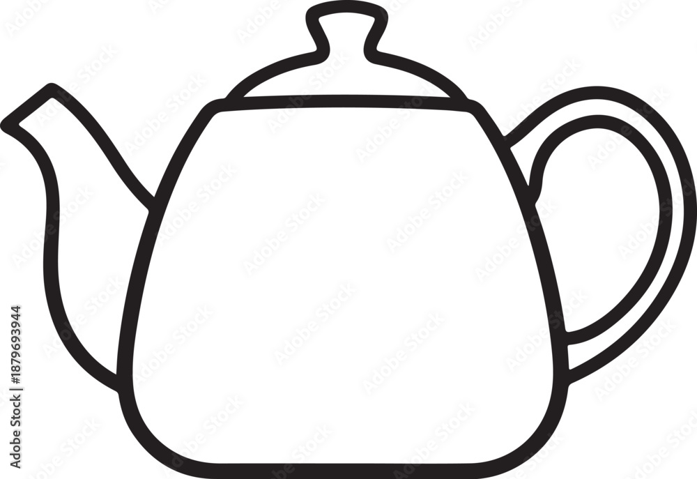 Obraz premium Teapot Kettle Vector Bundle