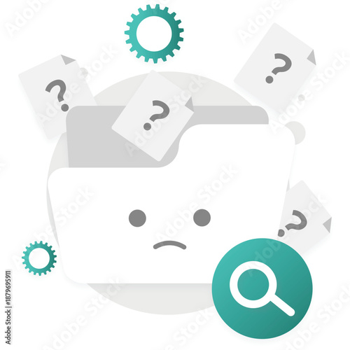 Folder Searching Error Illustration