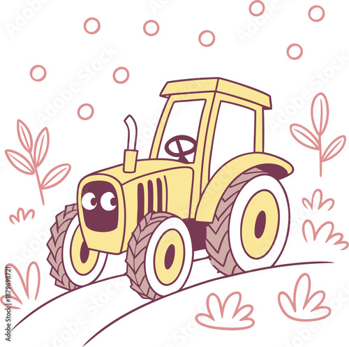 tractor in the field