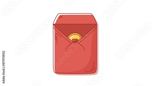 Red Envelope with Gold Seal.