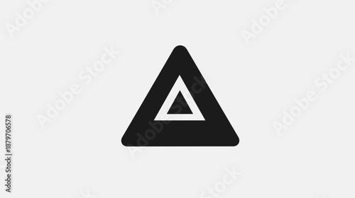 Black Warning Triangle Sign Symbol Icon. Free Download Black Warning Triangle Sign Symbol Icon. - GFXLoad