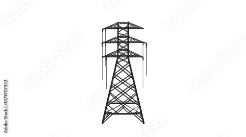 Electricity Pylon Transmission Tower Structure 2.