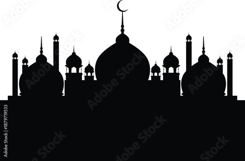 Ramadan Mosque Silhouette