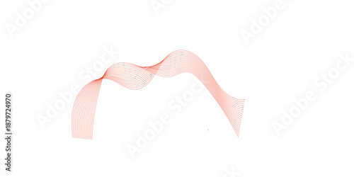 Pink heart shaped satin ribbon bow isolated on white background as a romantic symbol for Valentine's Day, wedding celebration, or Christmas gift card design