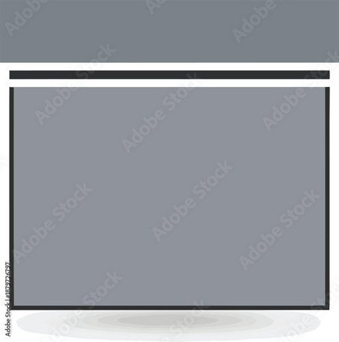 Wooden Table with Four Legs and Frame.