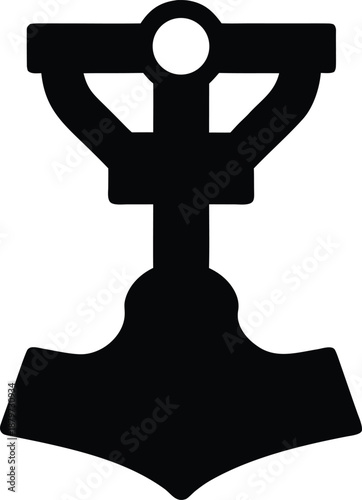 mj lnir pendant silhouette vector illustration on transparent background