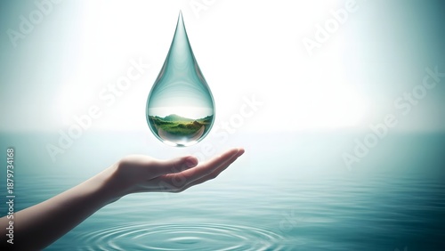 World water day conserve water preserve life a symbol of hope