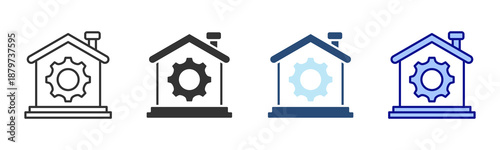 Settings Icon Set. Designed In Multi Style