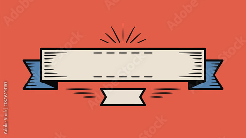 Blank award banner Vector