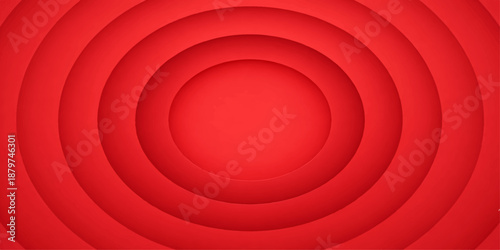 Abstract red background with white spiral and circular swirl patterns
