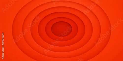Abstract red and yellow spiral background with circular patterns