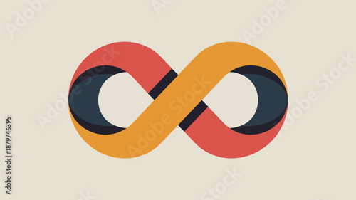 Colorful infinity symbol Vector