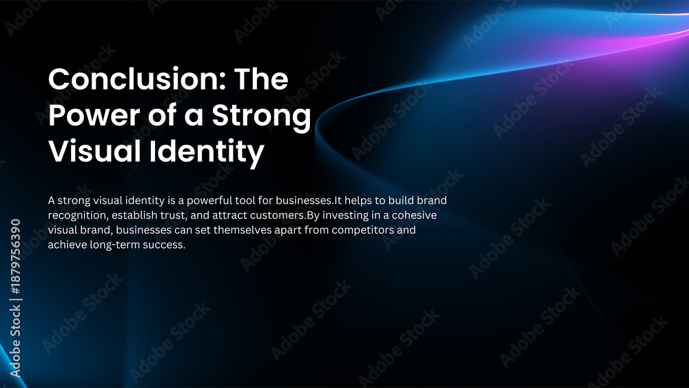 Fototapeta premium Black and Blue Festive Flat Illustration Visual Brand Audit Presentation 