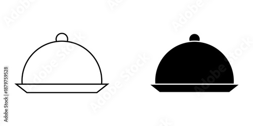 plate set icon on white background