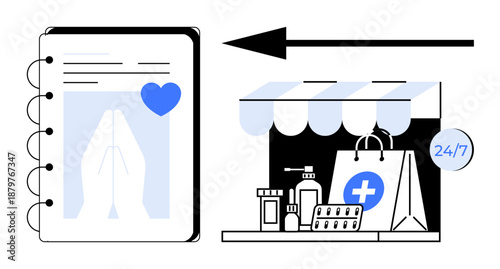 Online pharmacy services efficient digital healthcare through 247 medication availability. Online pharmacies ensure convenient access, home delivery, and healthcare support. Ideal for e-commerce