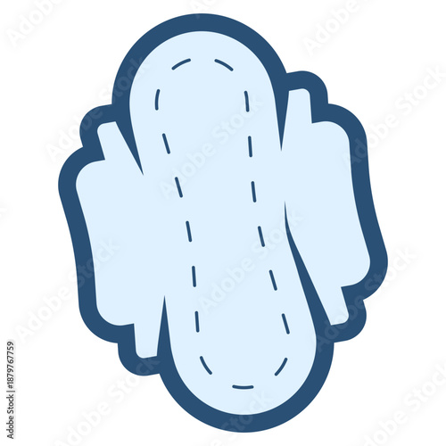 menstrual pad with wings icon