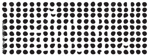 Blob shapes black collection vector design elements isolated. Random blob circles icon set. Isolated on a white background.