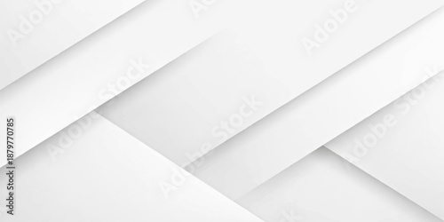 Abstract white paper background featuring a blank page template with a 3d corner curl shadow and empty space for business document design